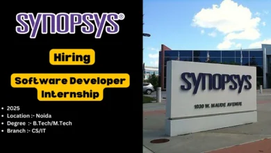 Synopsys software developer internship